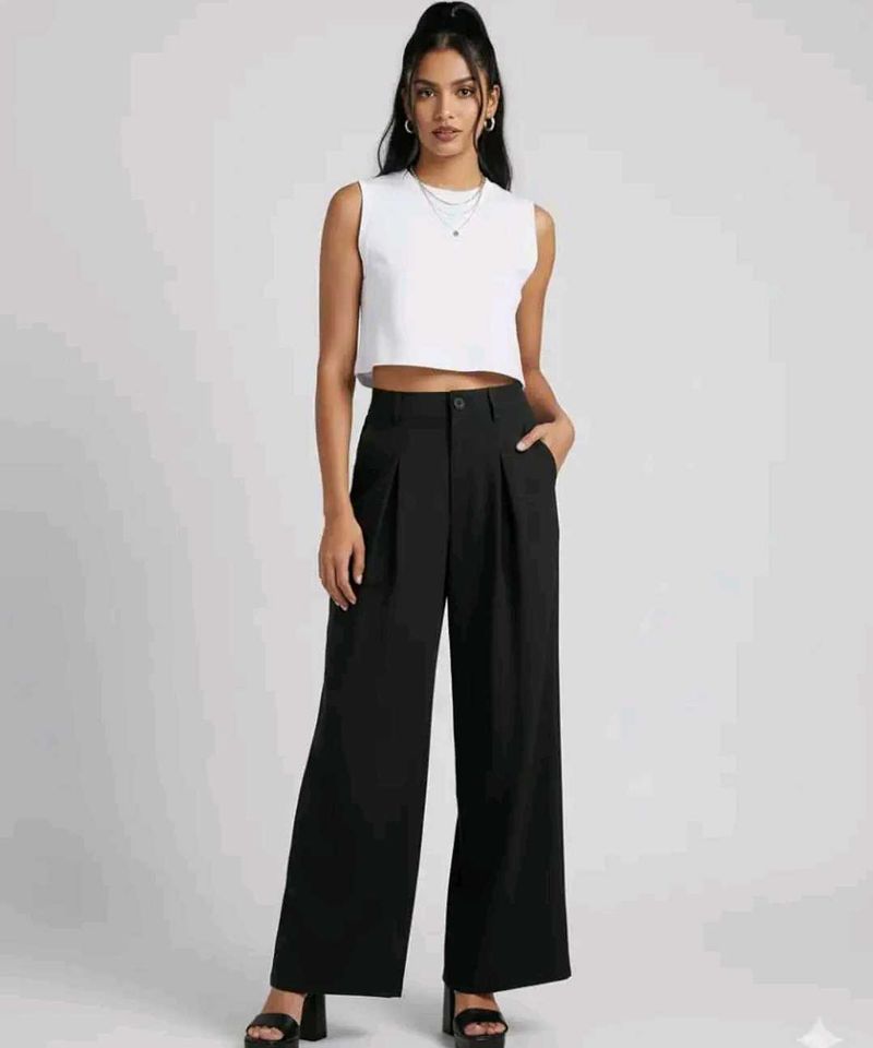 unused black formal pant