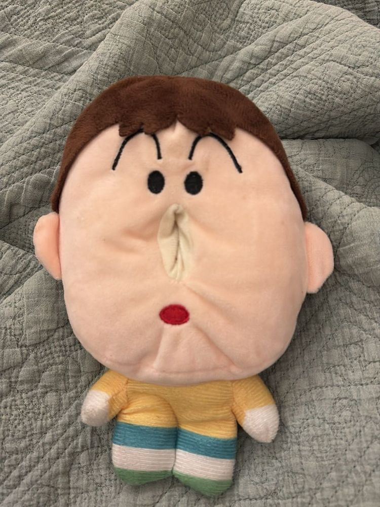 Shinchan Inspired Plush tissue holder toy
