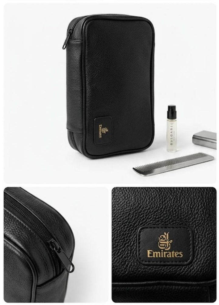 Stylish Black Leather Pouch