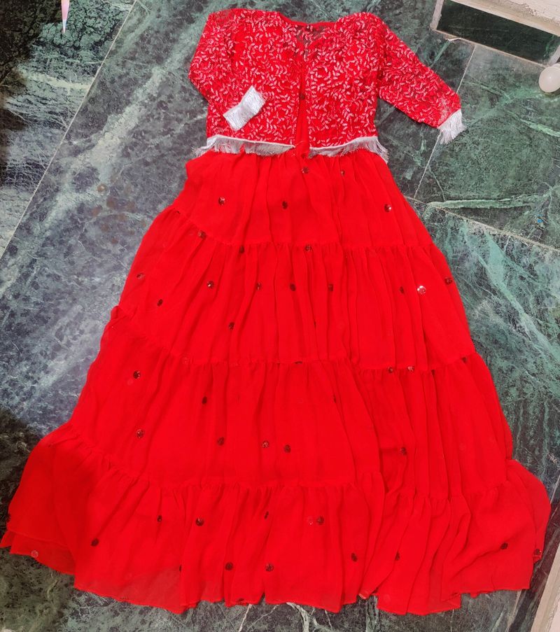 Ethnic Gown With Shrug