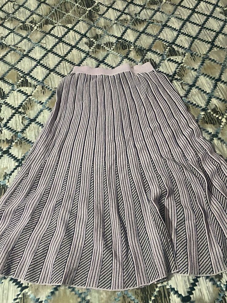 Winter Striped Skirt