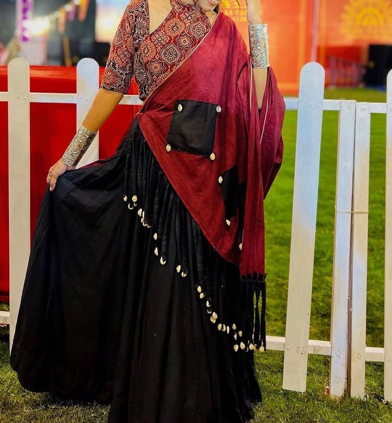 Navratri Maroon Lehenga Choli