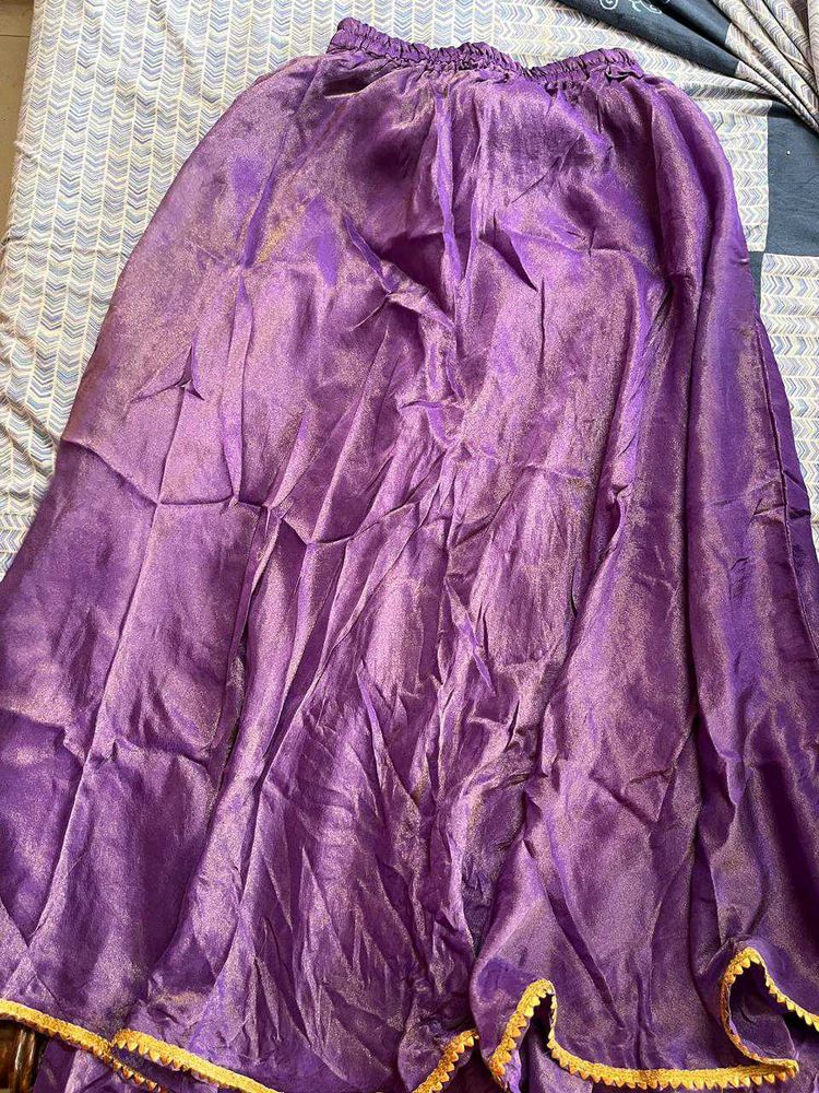 Shimmering Purple Ethnic Skirt
