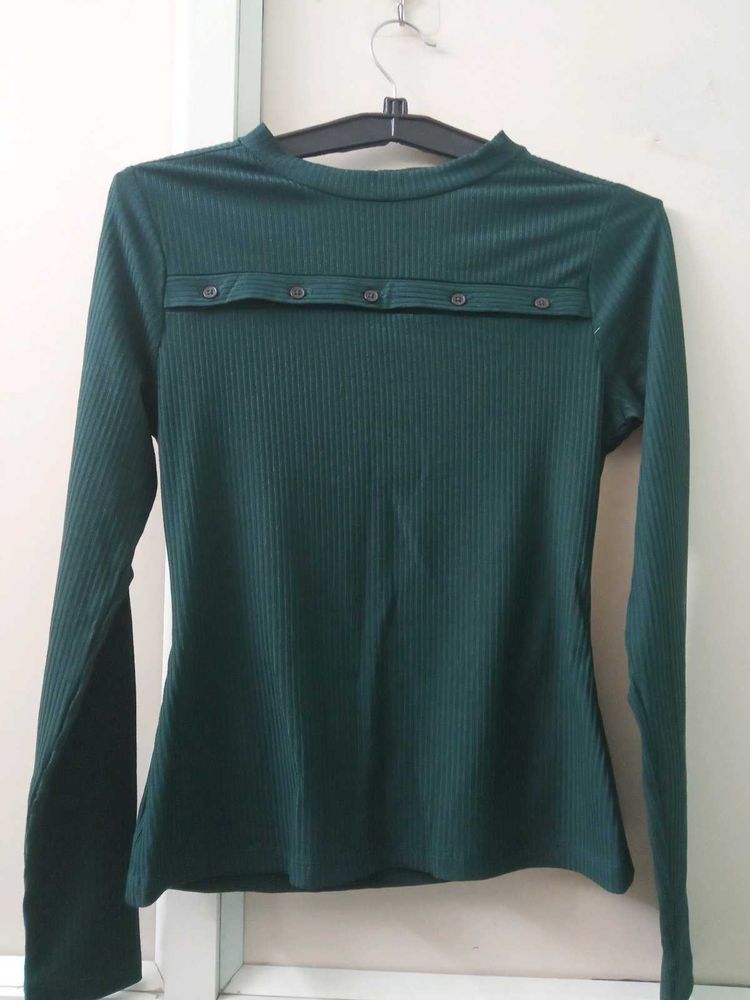 Ribbed Long Sleeve Top