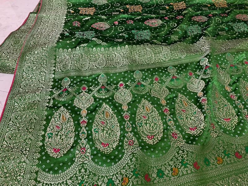 Elegant Green Silk Saree