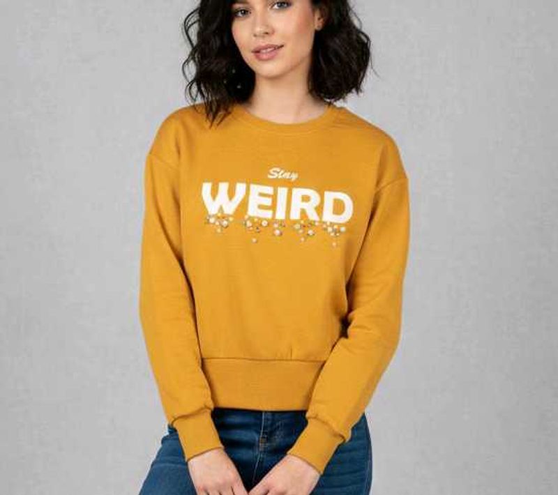 Mustard 'Stay Weird' Sweatshirt