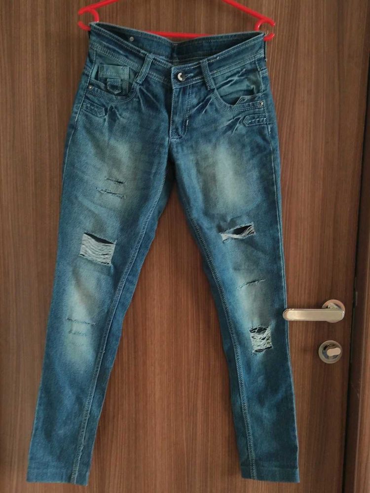 Ripped Denim Jeans