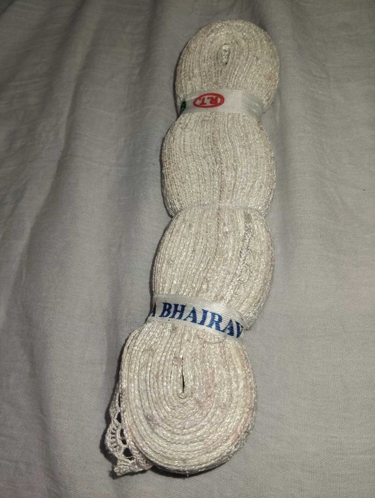 Cream Lace Trim Fabric Roll