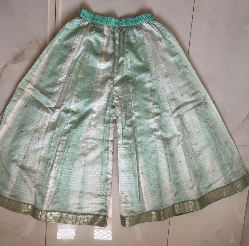 Mint green Palazzo Pants with Dupatta