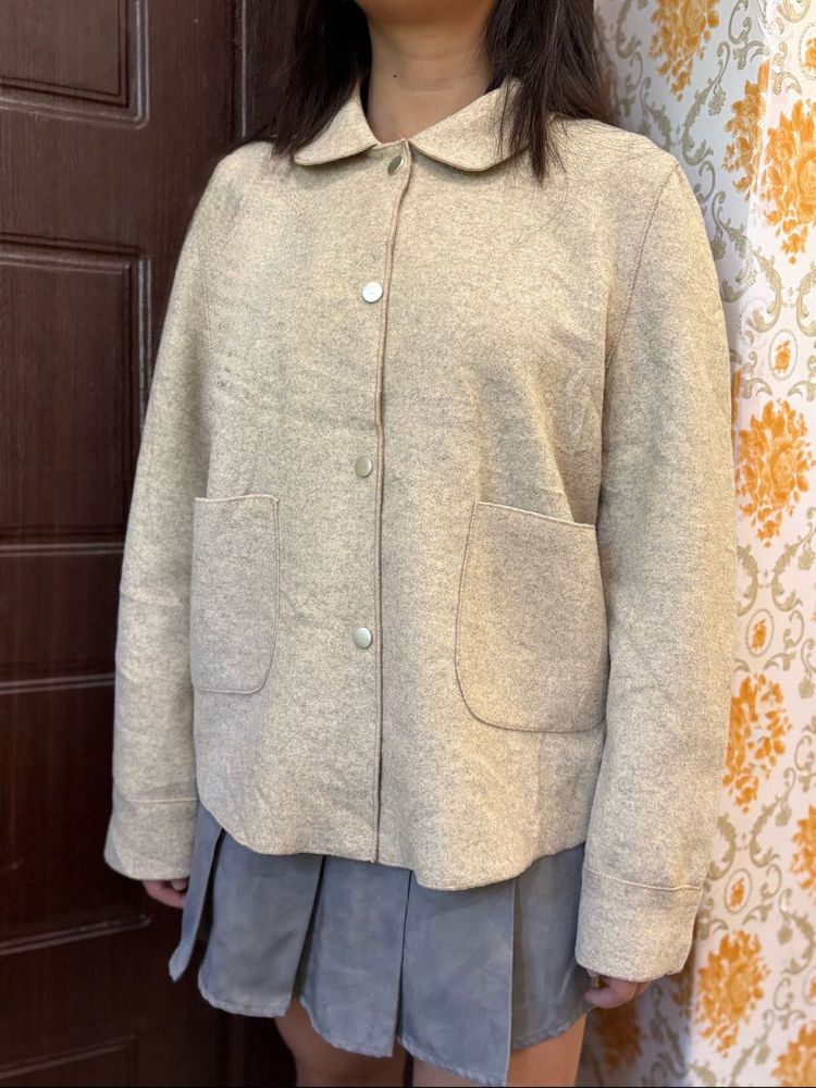 Cozy Button-Up Jacket with Pockets