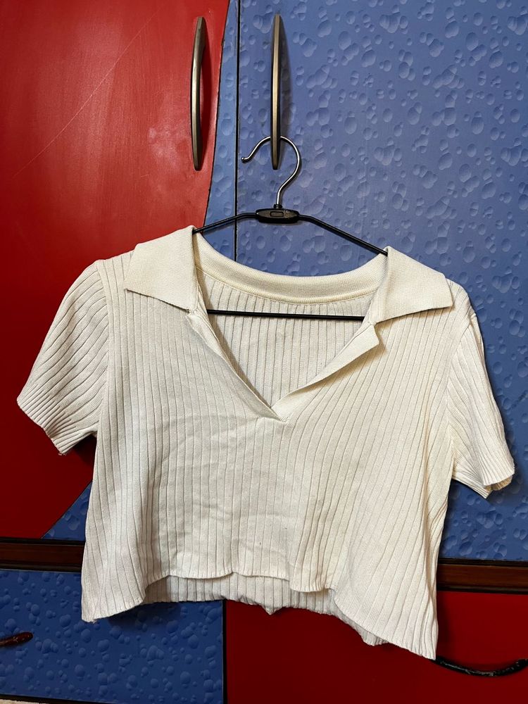 Urbanic White Crop top