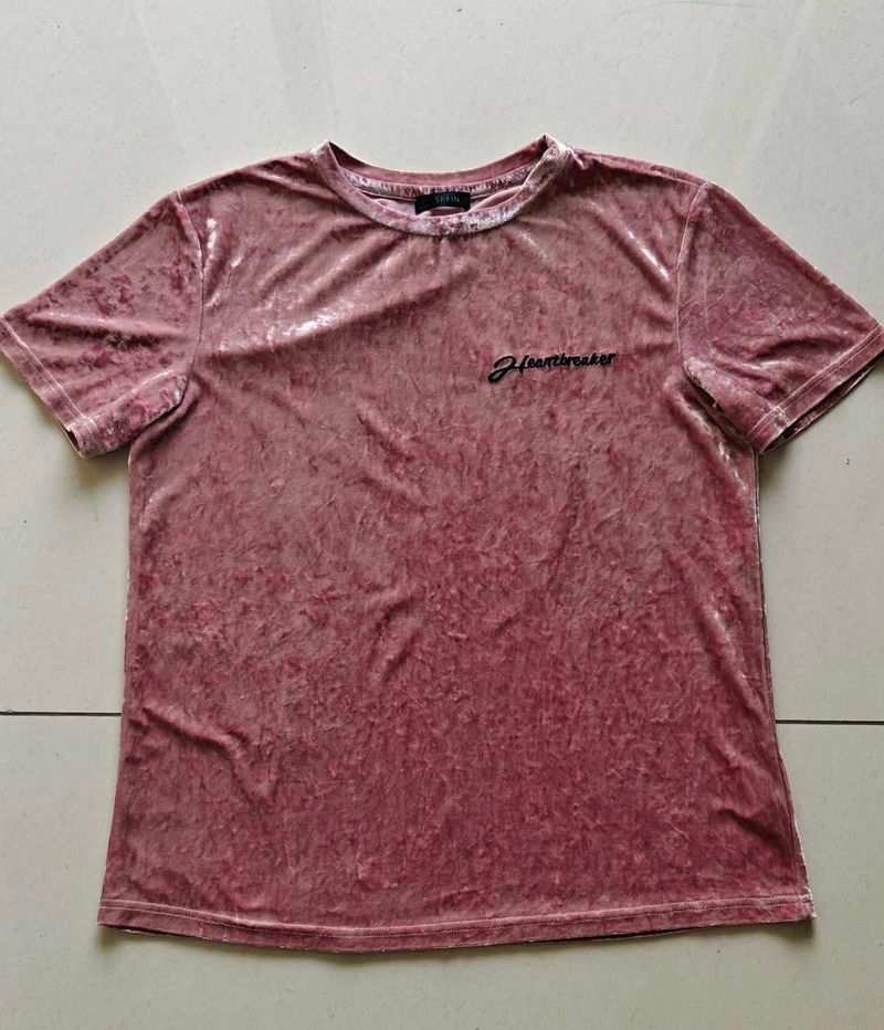Shein velvet tshirt