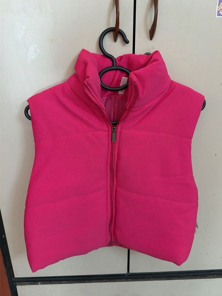 Vibrant Pink Puffer Vest