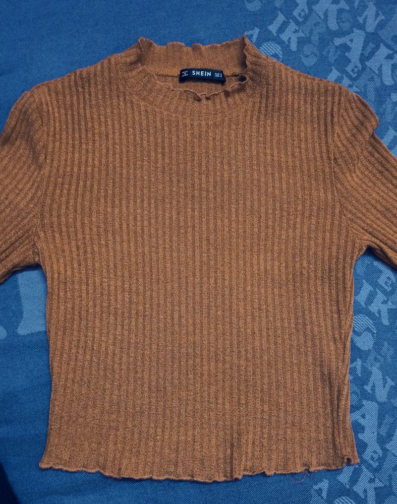 Shein Long Sleeve Crop Top
