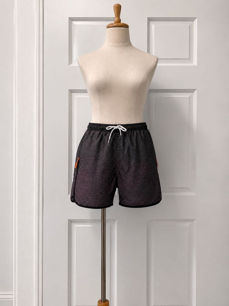 Men’s Swim Shorts Charcoal Grey with Zip