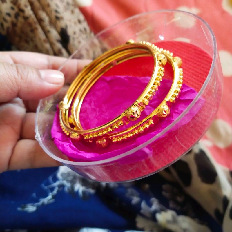 gold plated bangles