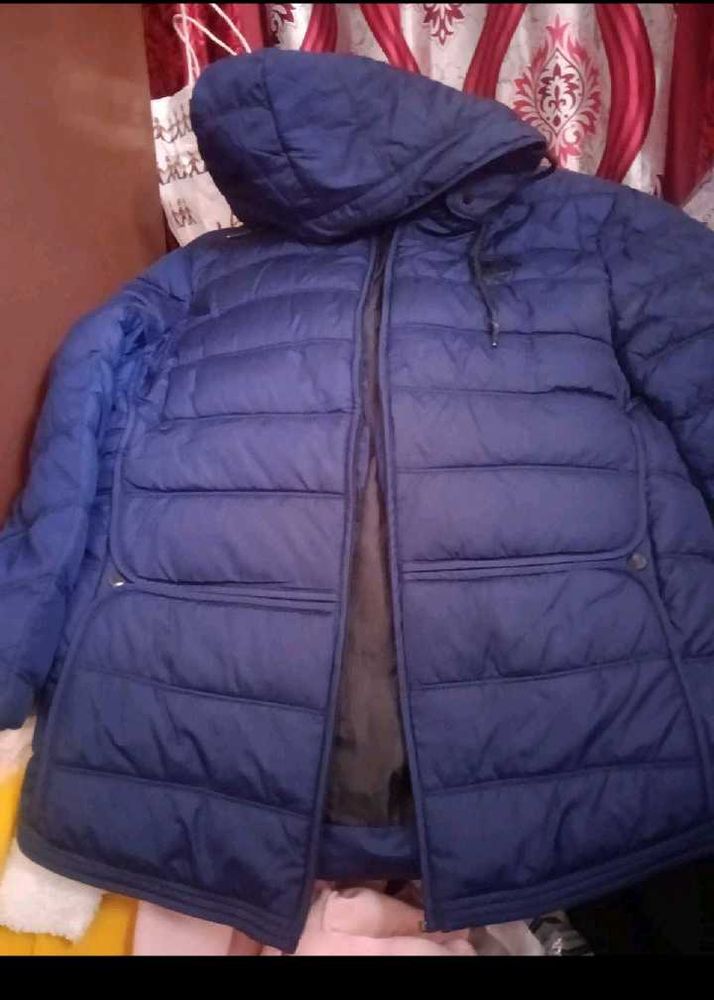 unisex Blue Puffer Jacket