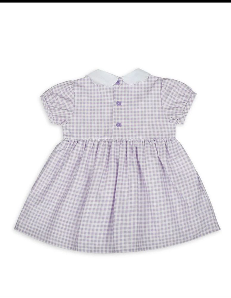 Cute Lavender Gingham Dress