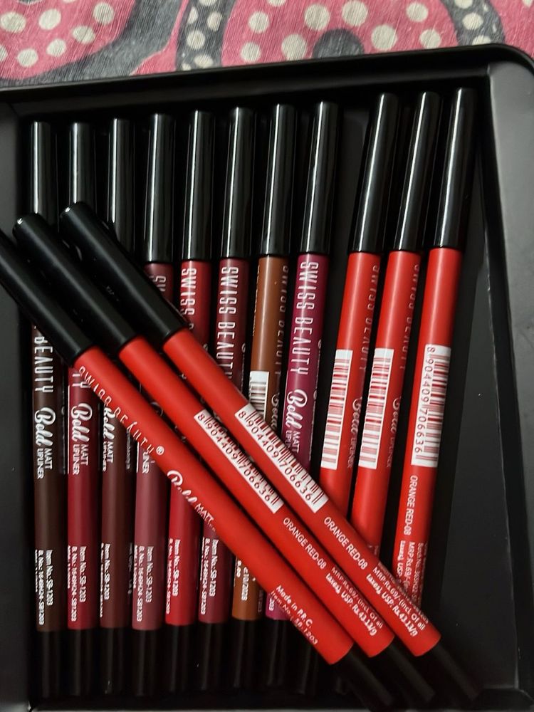 Swiss Beauty Lipliners 14 Pieces
