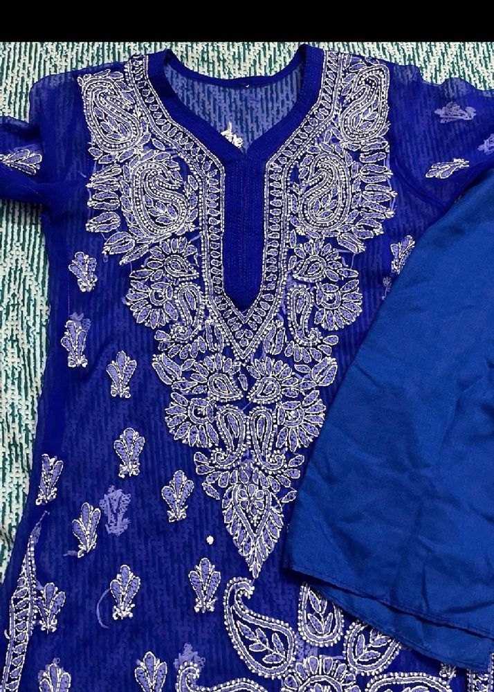 Chikankari Kurti With Inner