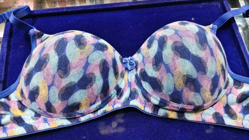 Comfortable Printed  push up full coverage Bra