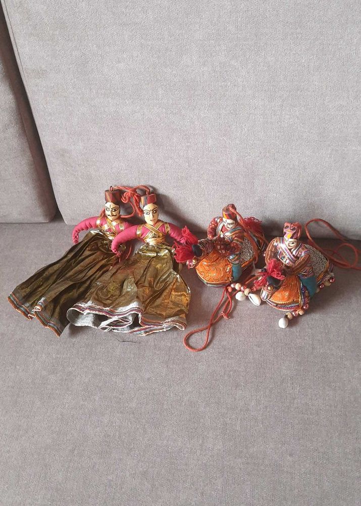 Rajasthani folk puppets show pieces