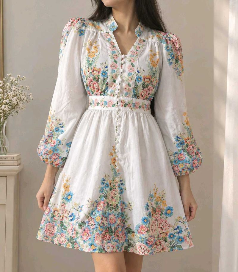 Charming Floral Mini Dress