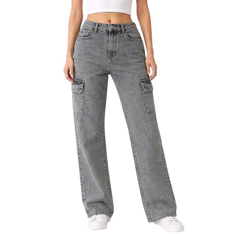 Grey Cargo Jeans