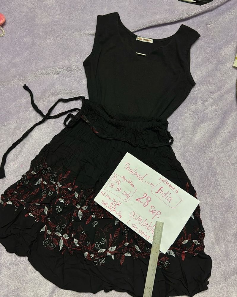 top set with high weight skirt32-34