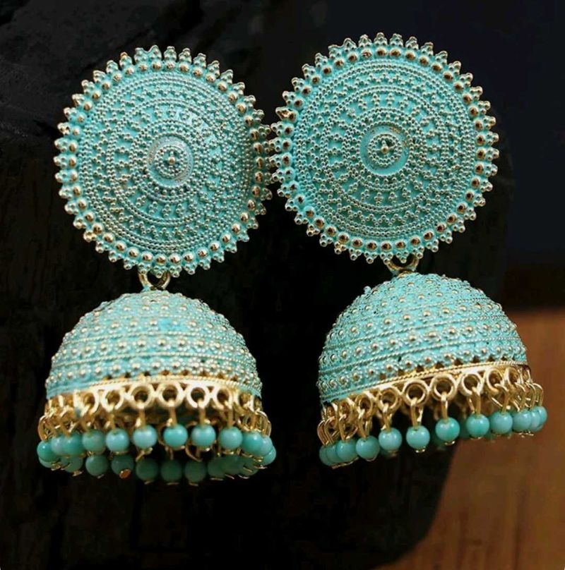 combo of Designer Jhumka Earrings only one tym wea
