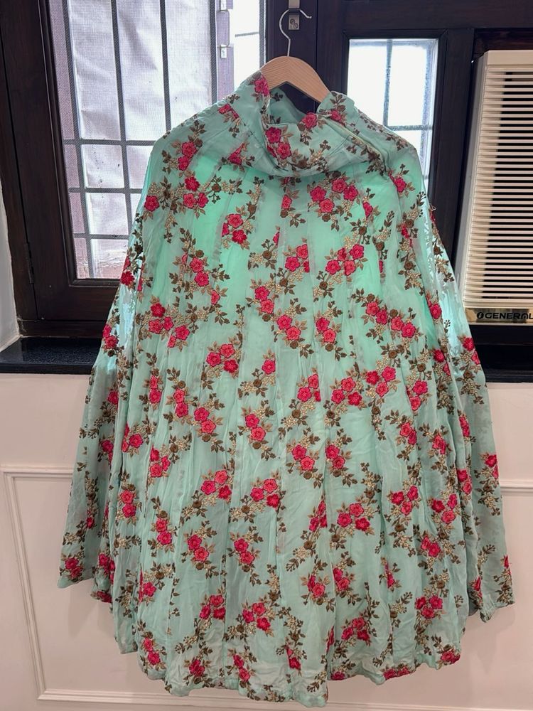 Beautiful Floral Lehenga Skirt Size Xs