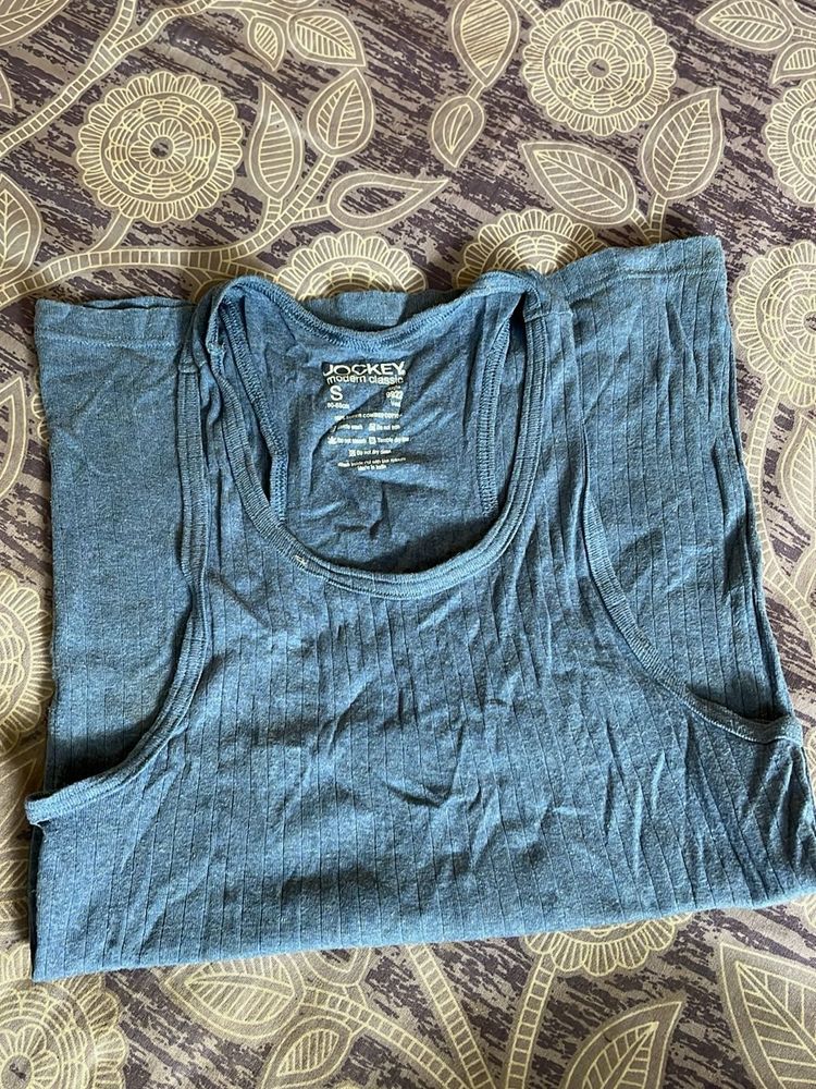 Jockey Ribbed Tank Top - Blue