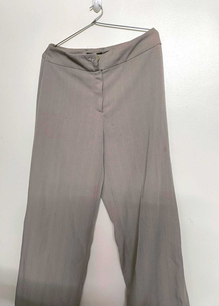 Classic beige Pinstripe Trousers