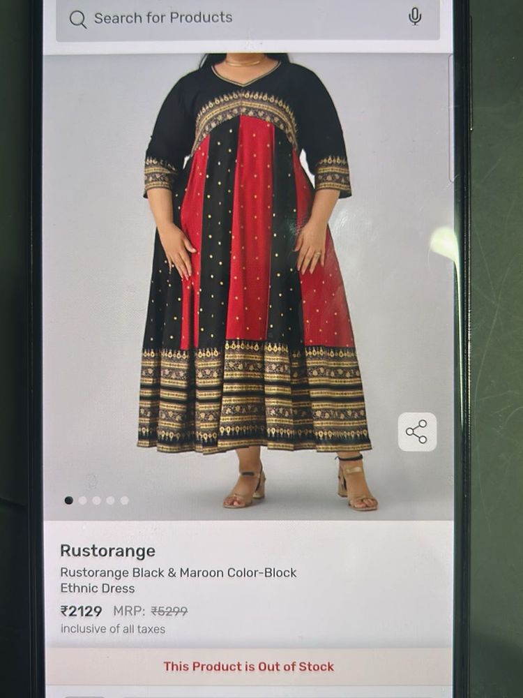 Elegant Black &amp; Maroon Ethnic Gown