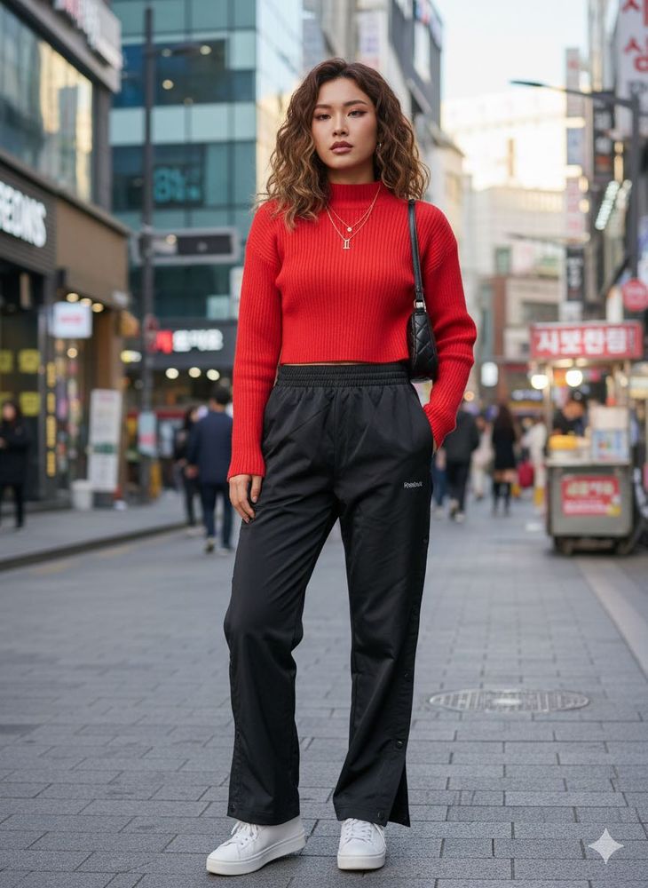 Stylish Reebok Black Track Pants