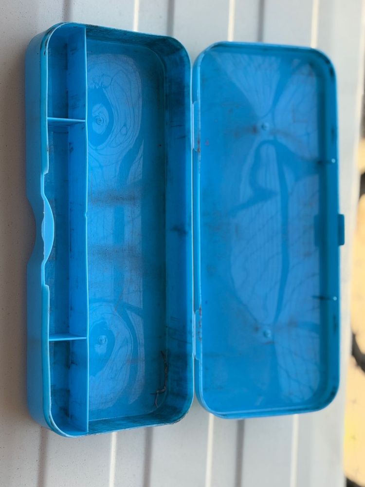 Durable Blue Pencil Case with Compartments