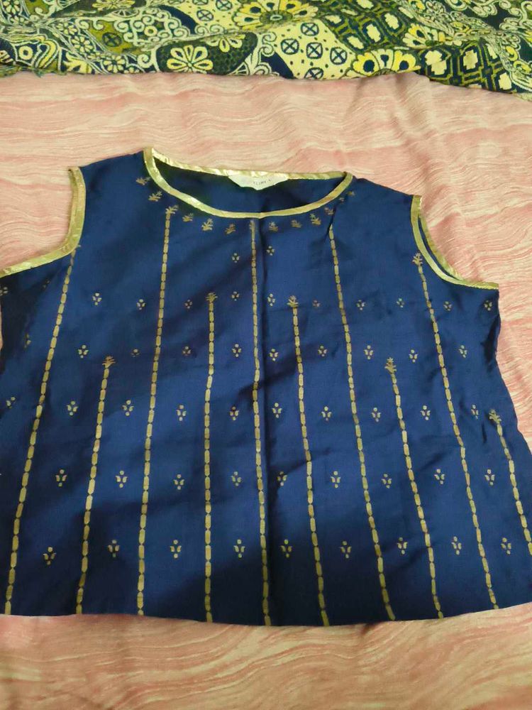 never used Beautiful Blue Ethnic Blouse