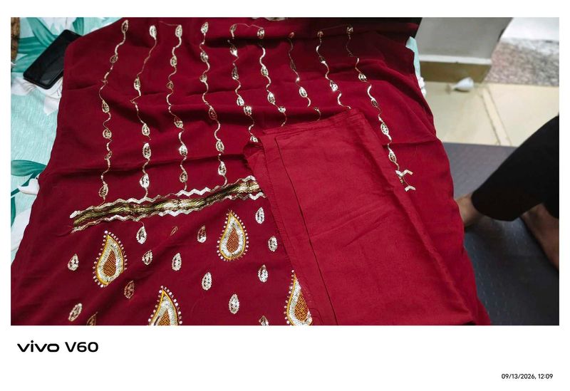 Beautiful sequins dress material
