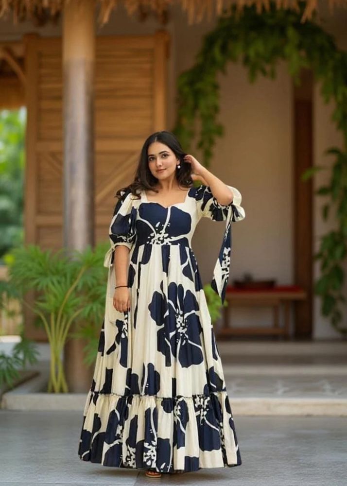 Chic Floral Print Maxi Dress