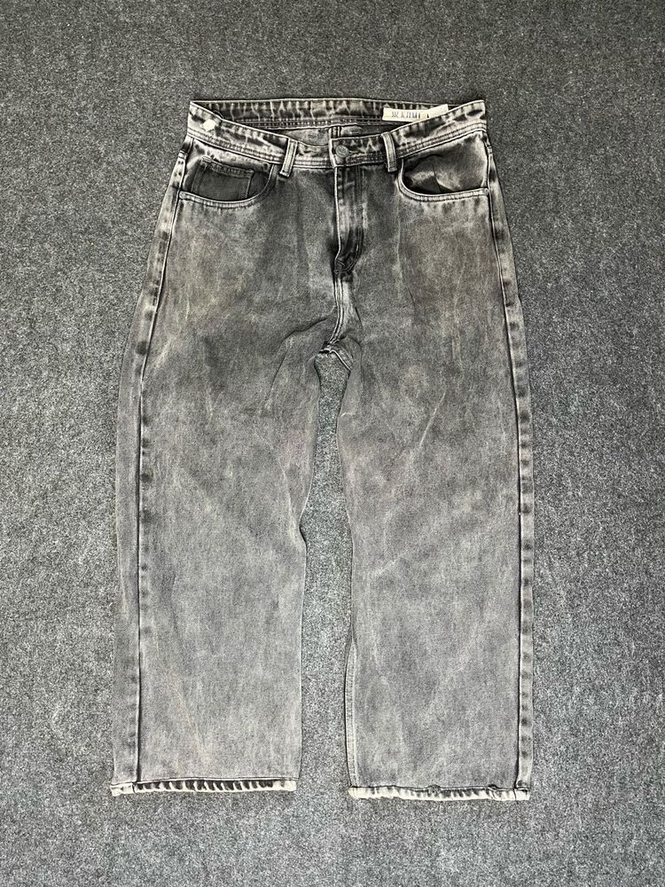 lite used black washed baggy jeans
