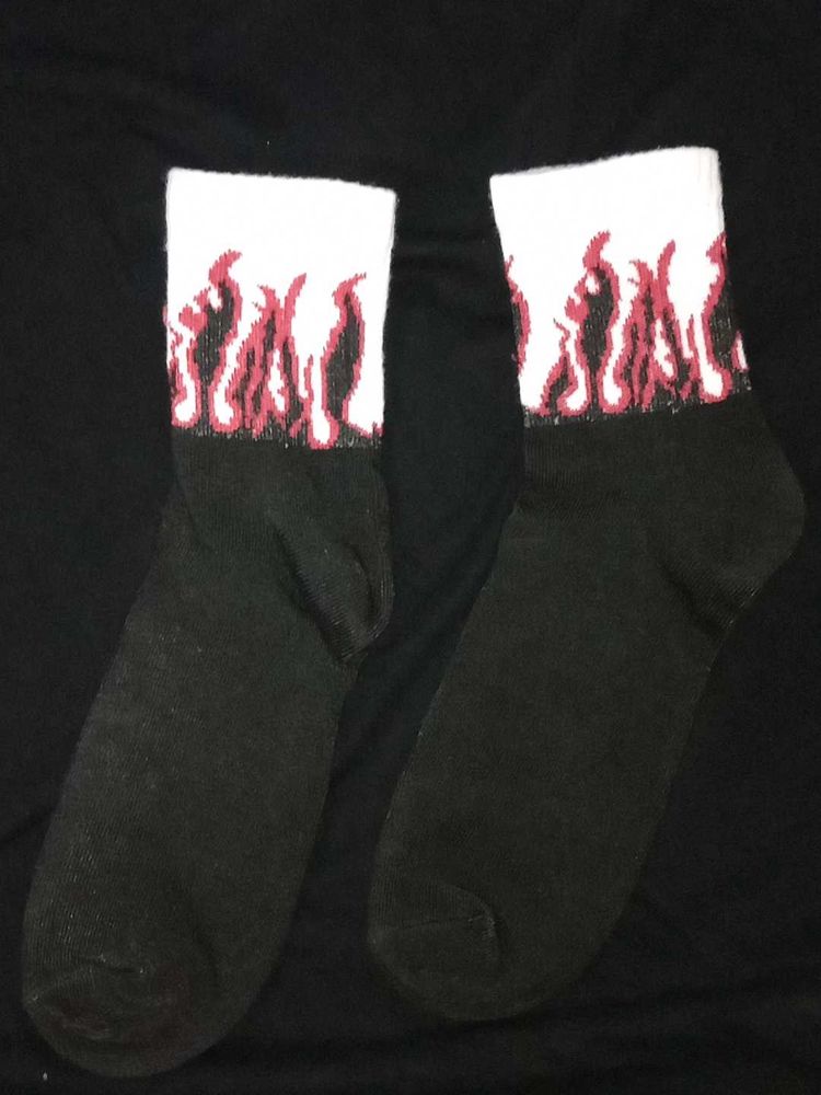 Cool Flame Pattern Socks
