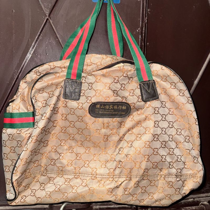 Stylish GG Patterned Travel Bag