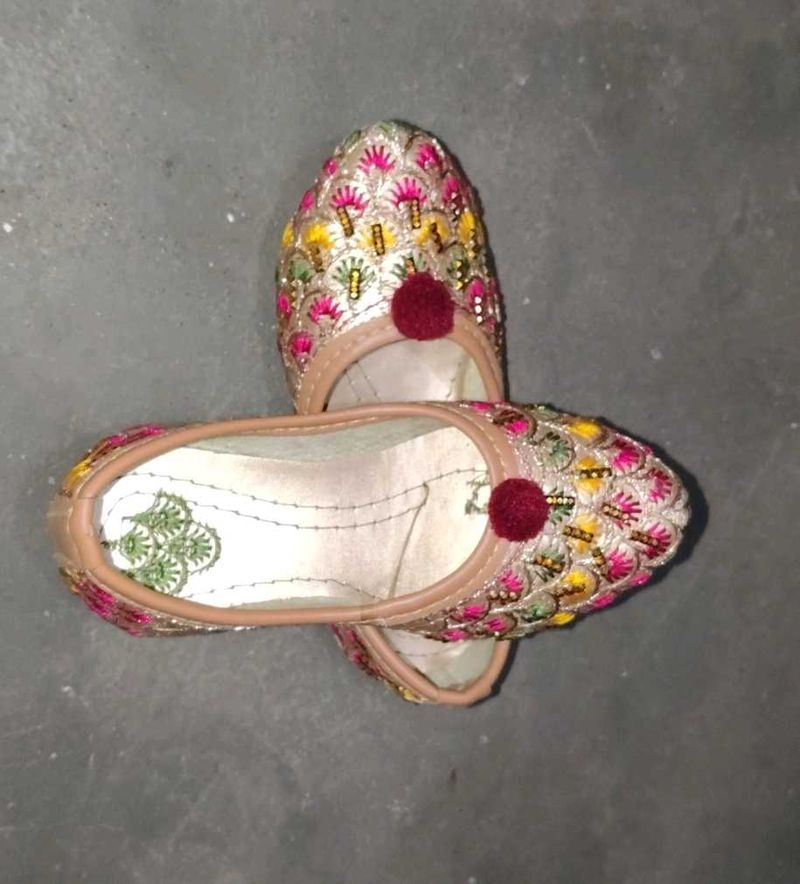 Embroidered Jutti Flat Sandals buy now
