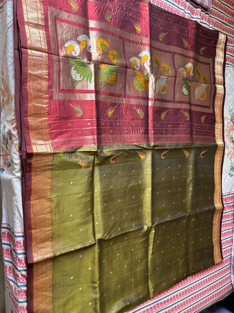 Pure Silk Rajhans Paithani Saree