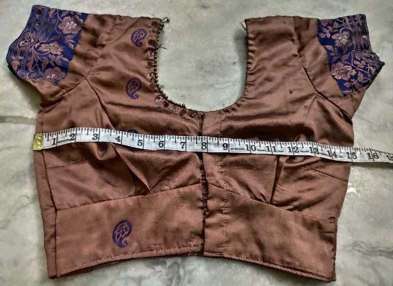 Mauve Color Banarasi Silk Blouse,Read Description