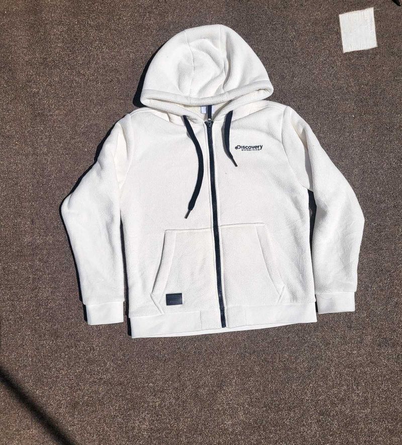 Discovery Expedition Cream Zip-Up Hoodie