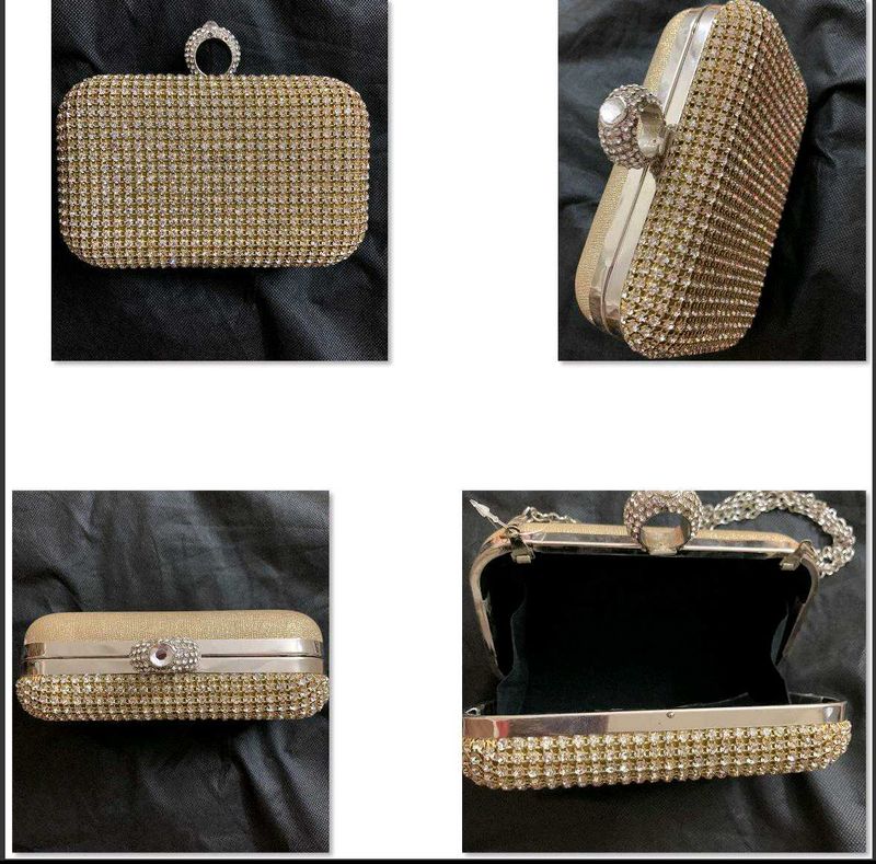 Sparkling Rhinestone Clutch Bag