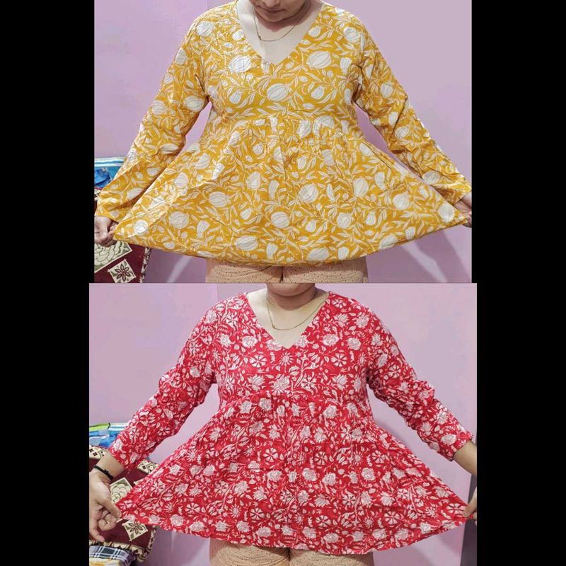 combo of 2 short kurti