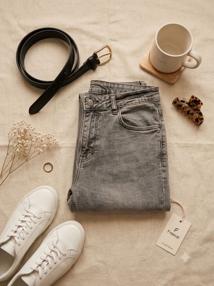 Stylish Grey Denim Jeans