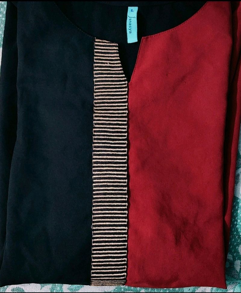 Janasya Two Tone Kurti